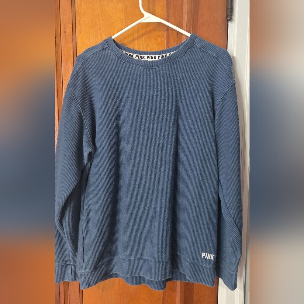 PINK Victoria's Secret Crewneck Sweater in Blue